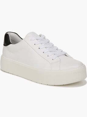 ‼️Vince Benfield White Leather Platform Lace-Up Sneakers